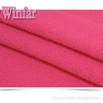 Stretchborstat 100% polyester polärt fleecetyg